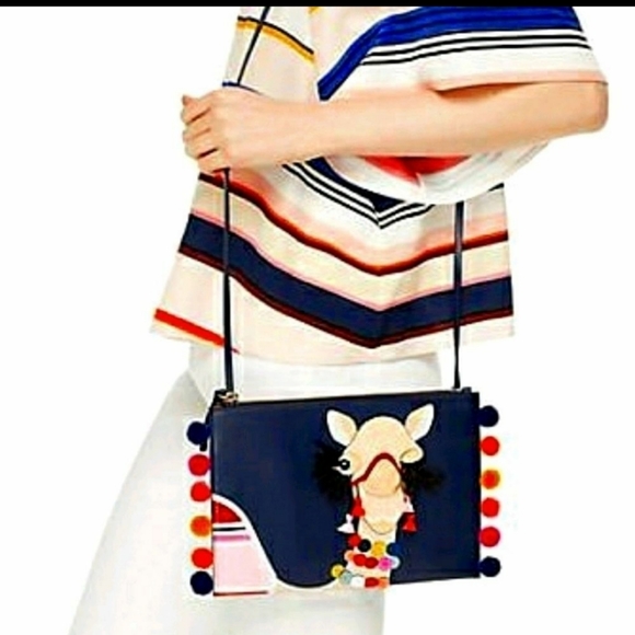 kate spade Handbags - KATE SPADE Winking Camel Leather Pouch